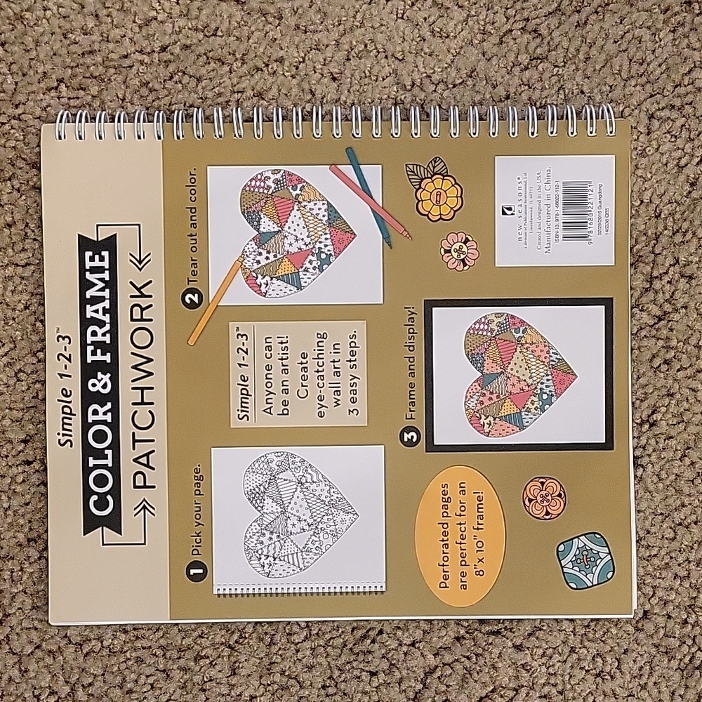NEW Adult Coloring/Sticker Set - Picture 12 of 15